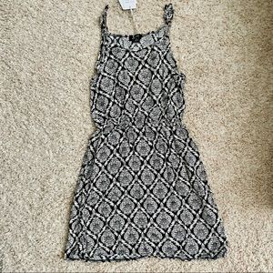Black and white cotton dress